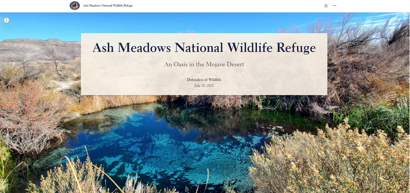 Ash Meadows National Wildlife Refuge