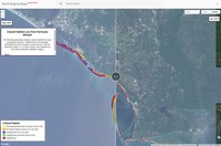 Coastal Habitat Loss from Hurricane Michael image.