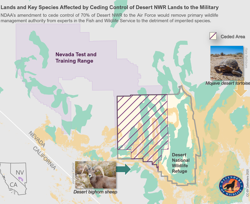 Desert National Wildlife Refuge and the Nevada Test and Training Range